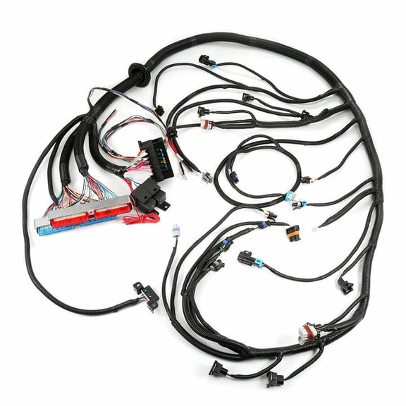 LS Swap Harness,T56 DBC LS1 Wiring Harness Standalone for 1997-2006 700R4 T56 TH400 TH350 200-4R or Non-Electric Transmission Wire Engines 4.8 5.3 6.0 Vortec Drive by Cable EV1 Fuel injectors
