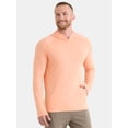 thumbnail image 1 of Athletic Works Men's Tri Blend Long Sleeve T-Shirt Hoodie, Sizes S-3XL, 1 of 5