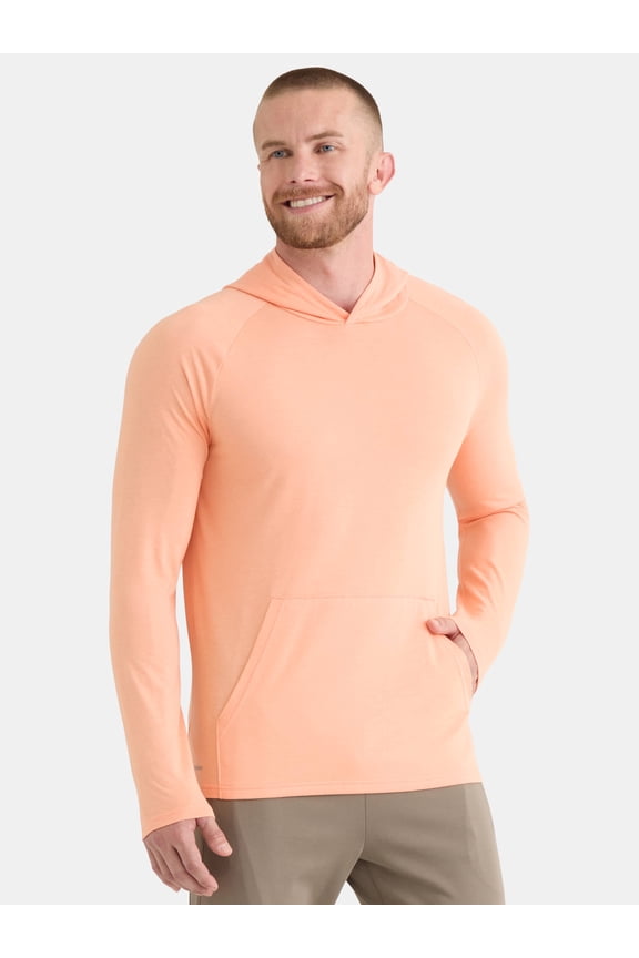 Men's Tri Blend Long Sleeve T-Shirt Hoodie, Sizes S-3XL