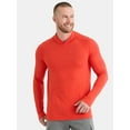 thumbnail image 1 of Athletic Works Men's Tri Blend Long Sleeve T-Shirt Hoodie, Sizes S-3XL, 1 of 5