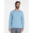 thumbnail image 1 of Athletic Works Men's and Big & Tall Men's Tri-Blend Tee with Long Sleeves, Sizes XS-4XLT, 1 of 5