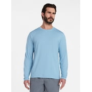 Athletic Works Men's and Big & Tall Men's Tri-Blend Tee with Long Sleeves, Sizes XS-4XLT