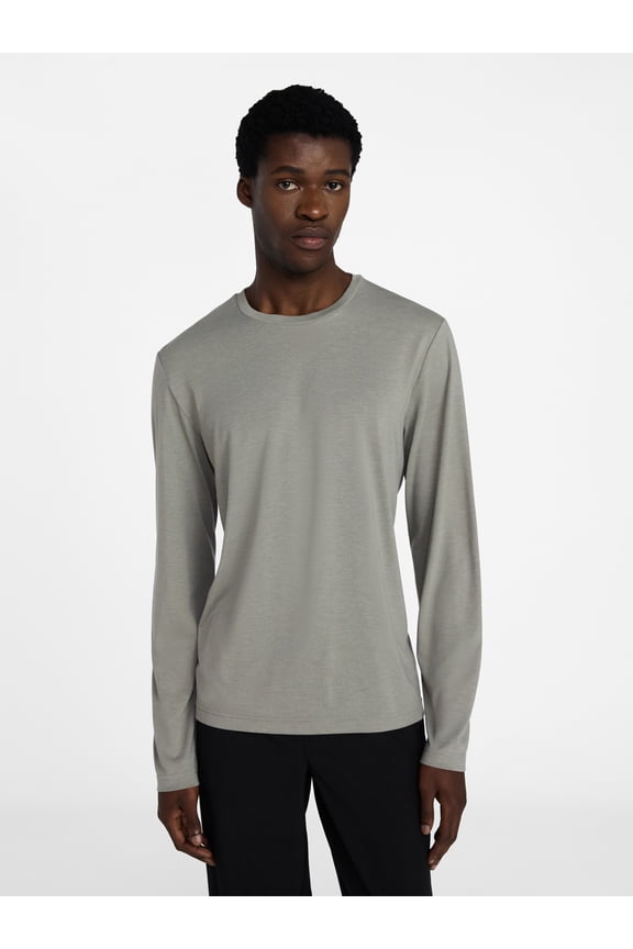 Men's and Big & Tall Men's Tri-Blend Tee with Long Sleeves, Sizes XS-4XLT