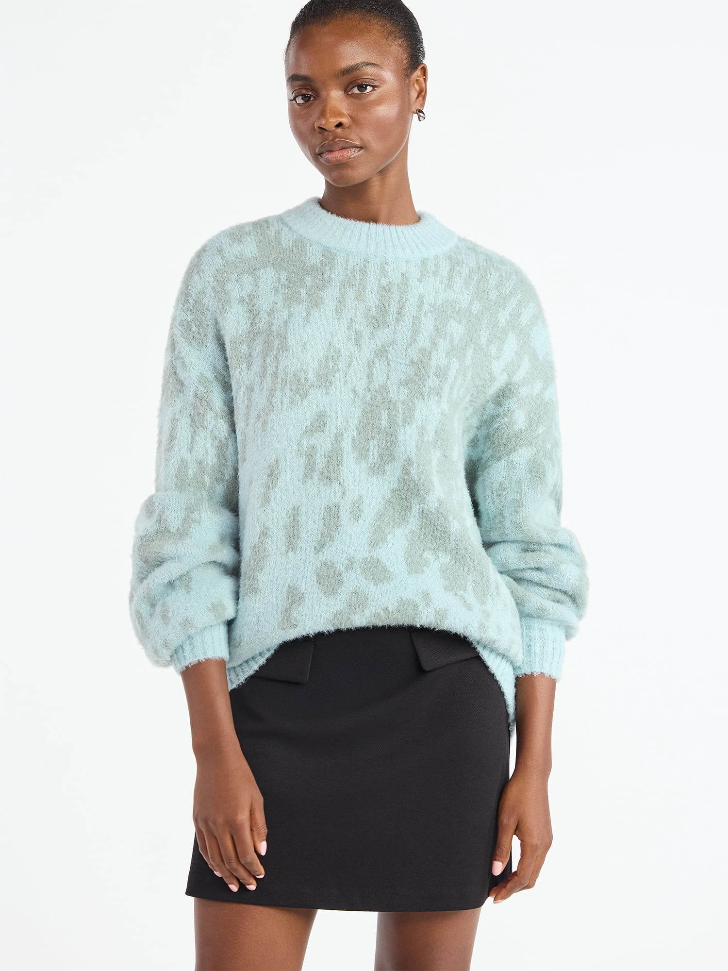 Scoop Women's Tunic Sweater with Long Sleeves, Midweight, Sizes XS-XXL
