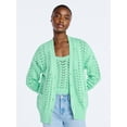 thumbnail image 1 of Scoop Women’s V Neck Sweater Cardigan, Midweight, Sizes XS-4X, 1 of 6