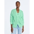 thumbnail image 1 of Scoop Women’s V Neck Sweater Cardigan, Midweight, Sizes XS-4X, 1 of 6