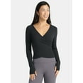 thumbnail image 1 of Avia Women's Reversible Wrap Top with Long Sleeves, Sizes XS-XXXL, 1 of 7