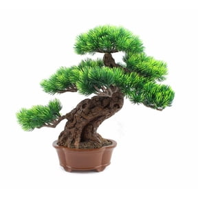 LS02548 Japanese Bonsai Pine Tree Artificial Faux Potted Plants House Plants Decorates