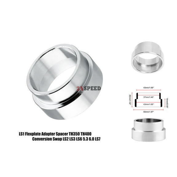 LS1 Flexplate Adapter Spacer TH350 TH400 Conversion Swap LS2 LS3 LS6 5.3 6.0 LS LS1 Flexplate Adapter Spacer TH350 TH400 Conversion Swap LS2 LS3 LS6 5.3 6.0 LS