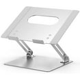 thumbnail image 1 of LS10 Aluminum Laptop Stand, Ergonomic Adjustable Notebook Stand, Riser Holder Computer Stand Compatible with Air, Pro, Dell, HP, Lenovo More 10-15.6" Laptops, Silver, 1 of 4