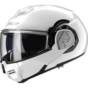 LS2 Advant Adult Street Motorcycle Helmet - Gloss White / Large