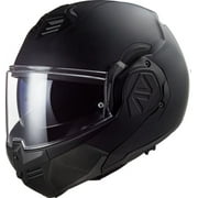 LS2 Advant Street Motorcycle Helmet - Solid Modular Matte Black / 3X-Large