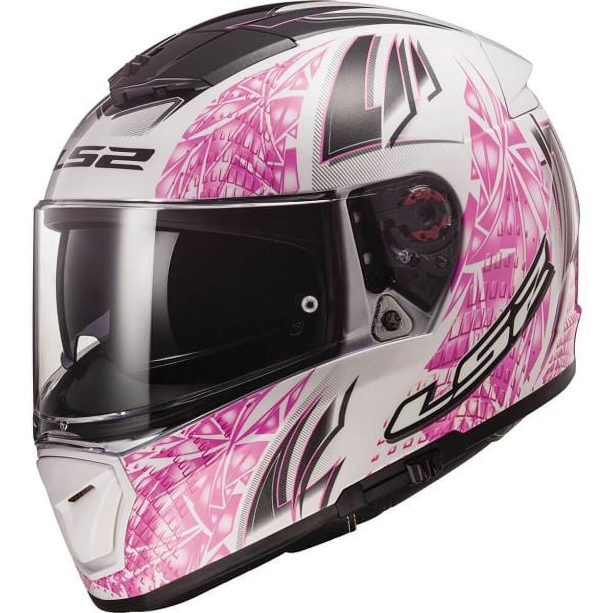 LS2 FF390 Breaker Galaxy Full Face Helmet White/Pink/Black, All