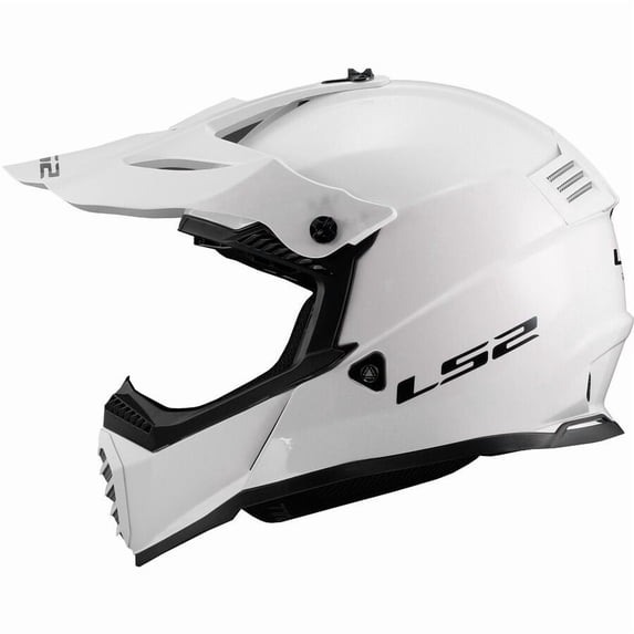 LS2 Gate Solid Gloss White Helmet size X-Large