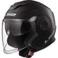 thumbnail image 1 of LS2 Helmets Open Face Verso Motorcycle Helmet - Solid Matte Black 570-1016 (2XL), 1 of 5