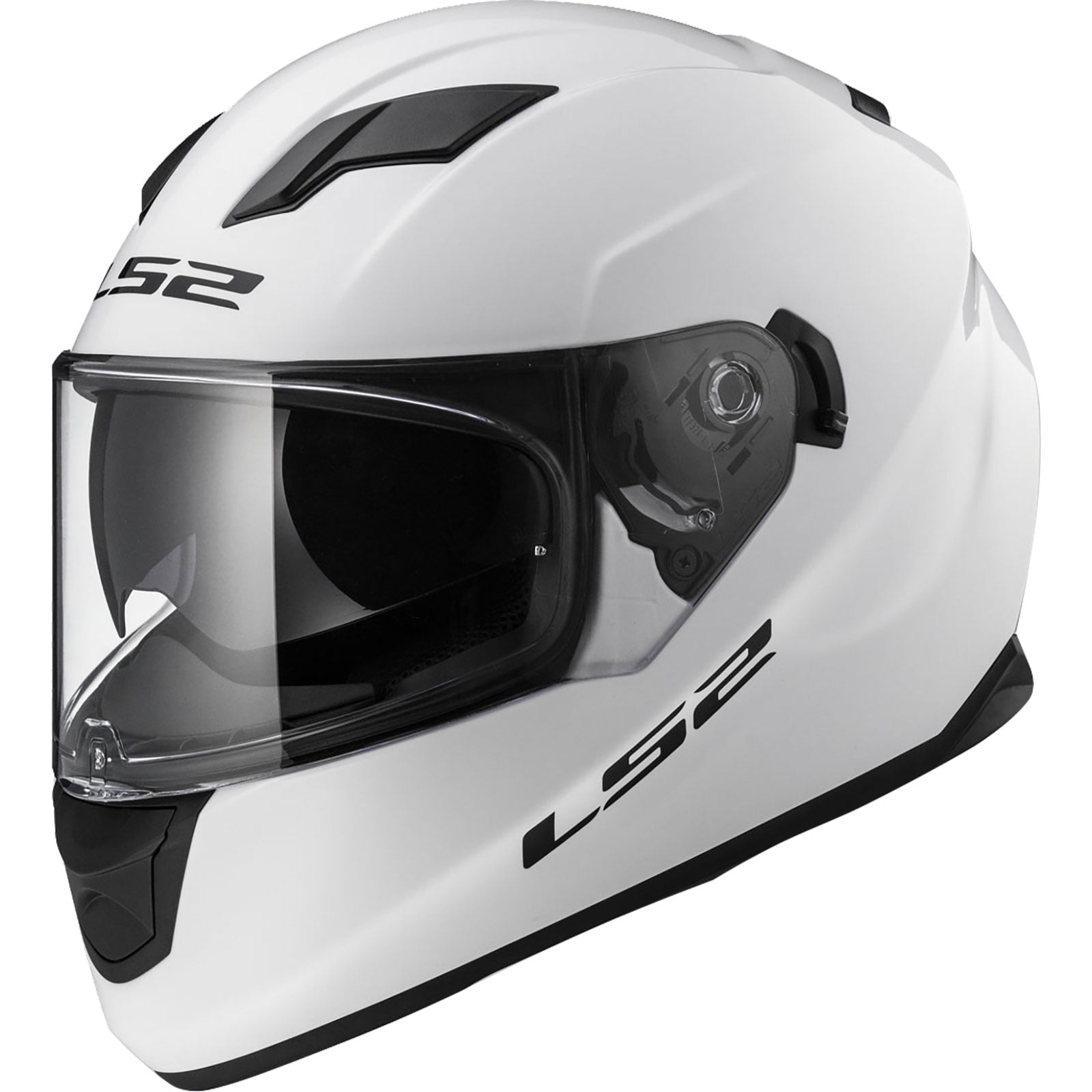 LS2 Helmets Stream Solid Full Face Shield Motorcycle Helmet - Gloss White  (M) - Walmart.com
