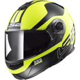 thumbnail image 1 of LS2 Helmets Strobe Zone Modular Motorcycle Helmet with sunshield (Hi-vis Yellow/Black, Small), 1 of 1
