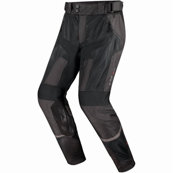 LS2 Men's Como Air Street Motorcycle Pants - Black/Gray Dark / Large