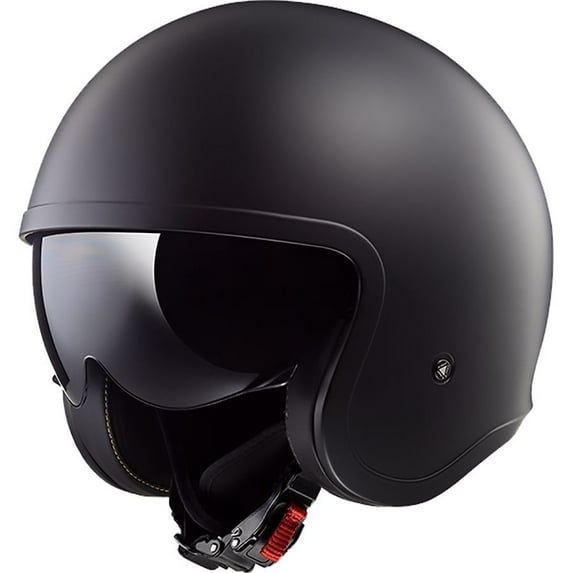LS2 Spitfire OF599 Solid Motorcycle Helmet Matte Black XL