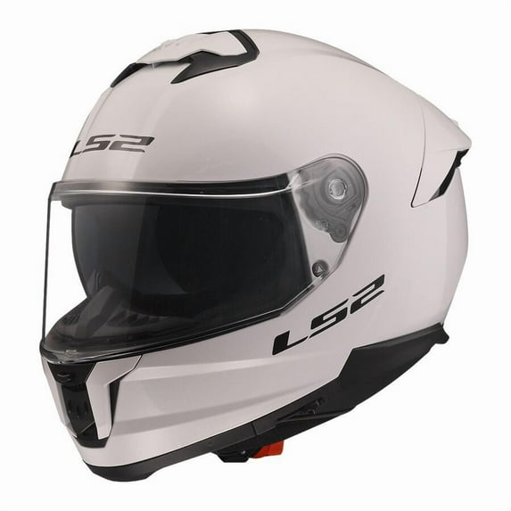 LS2 Stream II Adult Street Motorcycle Helmet - Gloss White / X-Small