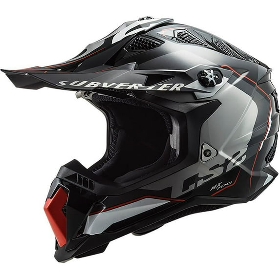 LS2 Subverter Evo Arched Black Red White Helmet size 2X-Large
