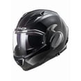 thumbnail image 1 of LS2 Helmets Blackout Valiant II Modular Motorcycle Helmet - Gloss Black (S), 1 of 5