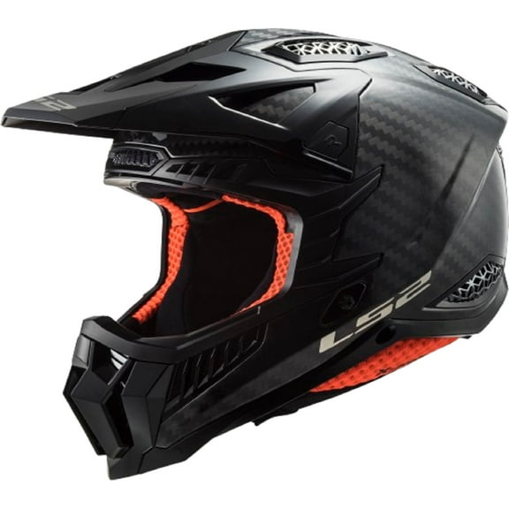 LS2 X Force Carbon Adult Off-Road Motorcycle Helmet - Matte Carbon / 2X-Large