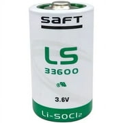 LS33600 D Size 3.6V Non-Rechargeable Lithium Thionyl Chloride Battery for SAFT