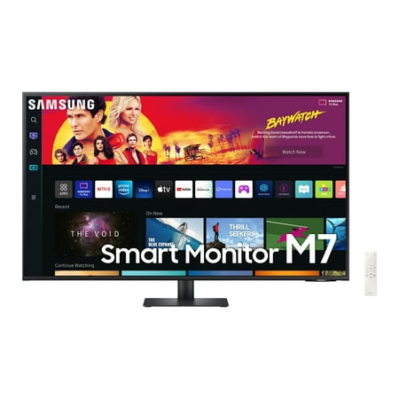 Samsung - M7B Series 43" Smart Tizen 4K UHD Monitor with HDR10 (HDMI, USB-C) - Black