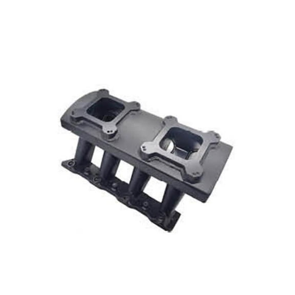 LS7 Carb Fuel System Dual Carburetors Intake Manifold, Black