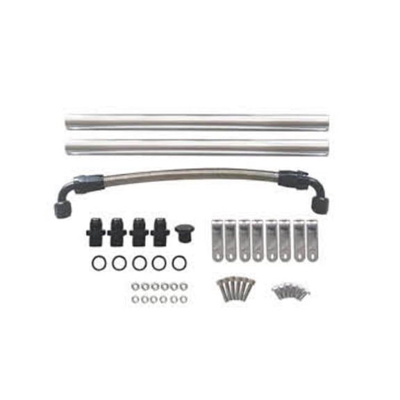 LS7 Manifold EFI Fuel Rail Kit, Black Anodized