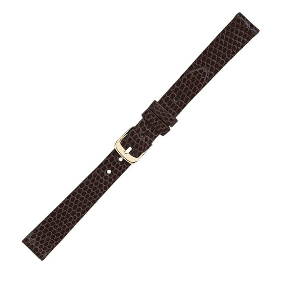LS700 10mm Regular Genuine Lizard Watch Band Brown