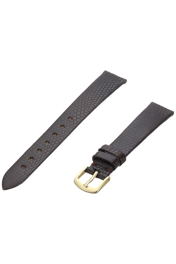 LS700 14mm Regular Ladies Genuine Lizard Watch Band Brown