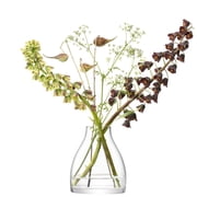 LSA Flower Kiln Vase H16cm Clear| 1 Unit | Mouthblown & Handmade Glass | FW39