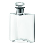 LSA International Flask Decanter 13.5 fl oz Clear/Platinum Neck