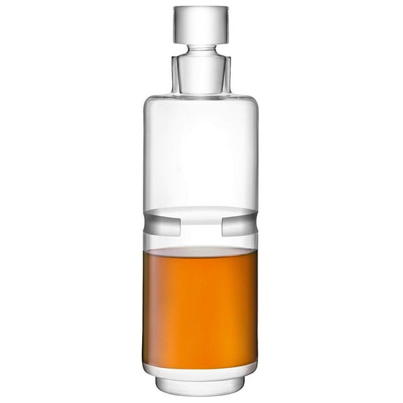 LSA International Horizon Decanter, 37.2 Fl Oz, Clear/Cut, Glass