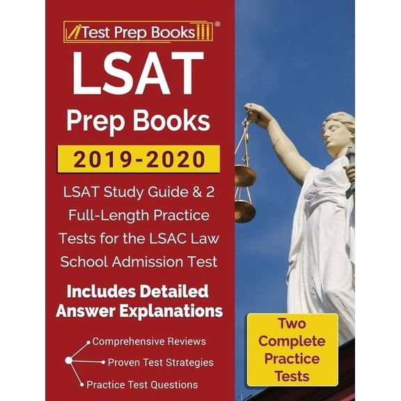Pre-Owned LSAT Prep Books 2019-2020: LSAT Study Guide & 2 Full-Length Practice Tests for the LSAC Law School (Paperback) by Test Prep Books
