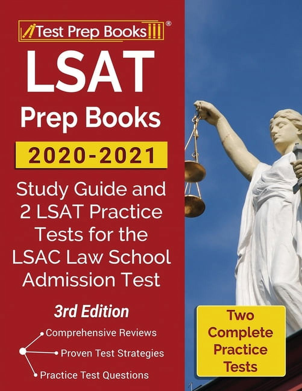 TEST PREP BOOKS LSAT Prep Books 2020-2021: Study Guide and 2 LSAT Practice Tests for the LSAC Law School Admission Test [3rd Edition] (Paperback)