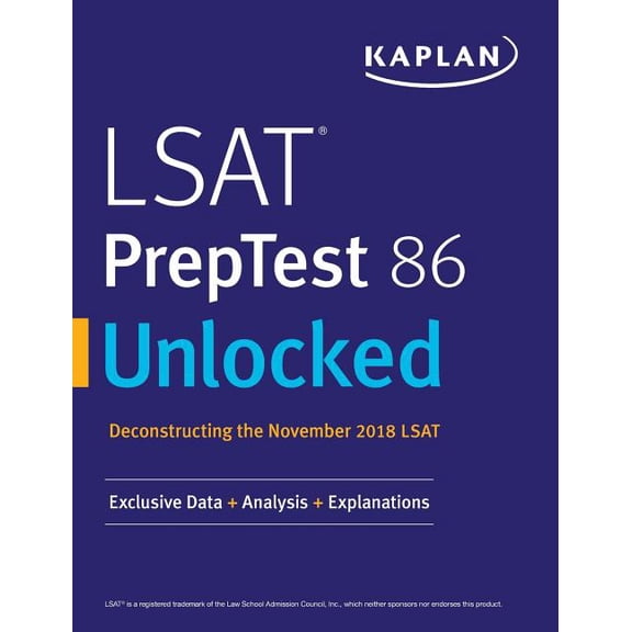 LSAT PrepTest 86 Unlocked: Exclusive Data + Analysis + Explanations (Paperback)