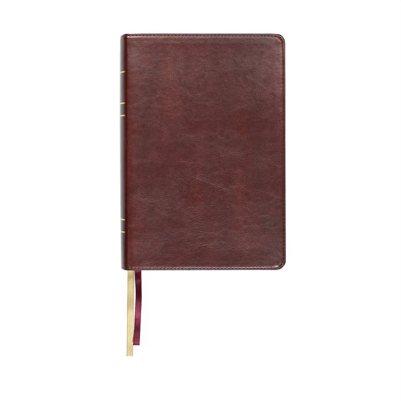 Lsb Large Print Wide Margin Paste-Down Reddish-Brown Faux Leather, (Hardcover)