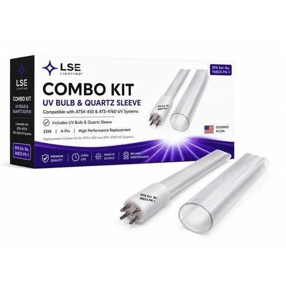 LSE Lighting Combo Package UV Bulb and Sleeve ATS4-450 ATS-476D