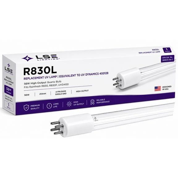 LSE Lighting UV Bulb R830L for Rainfresh 400128 Water Sterilizer 38W