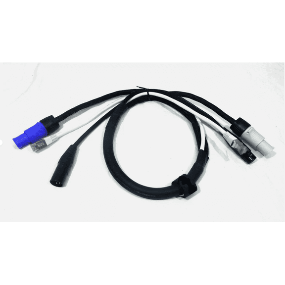 (LSE1)3.3 Ft(1M) Siamese Power, Audio & Data Combo Cable.(For Powered Speakers).