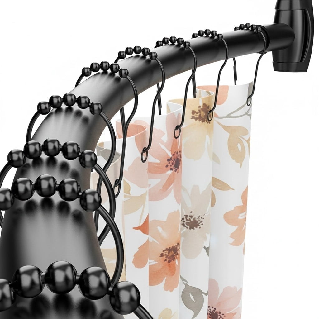 LSFA Curved Shower Rod 43