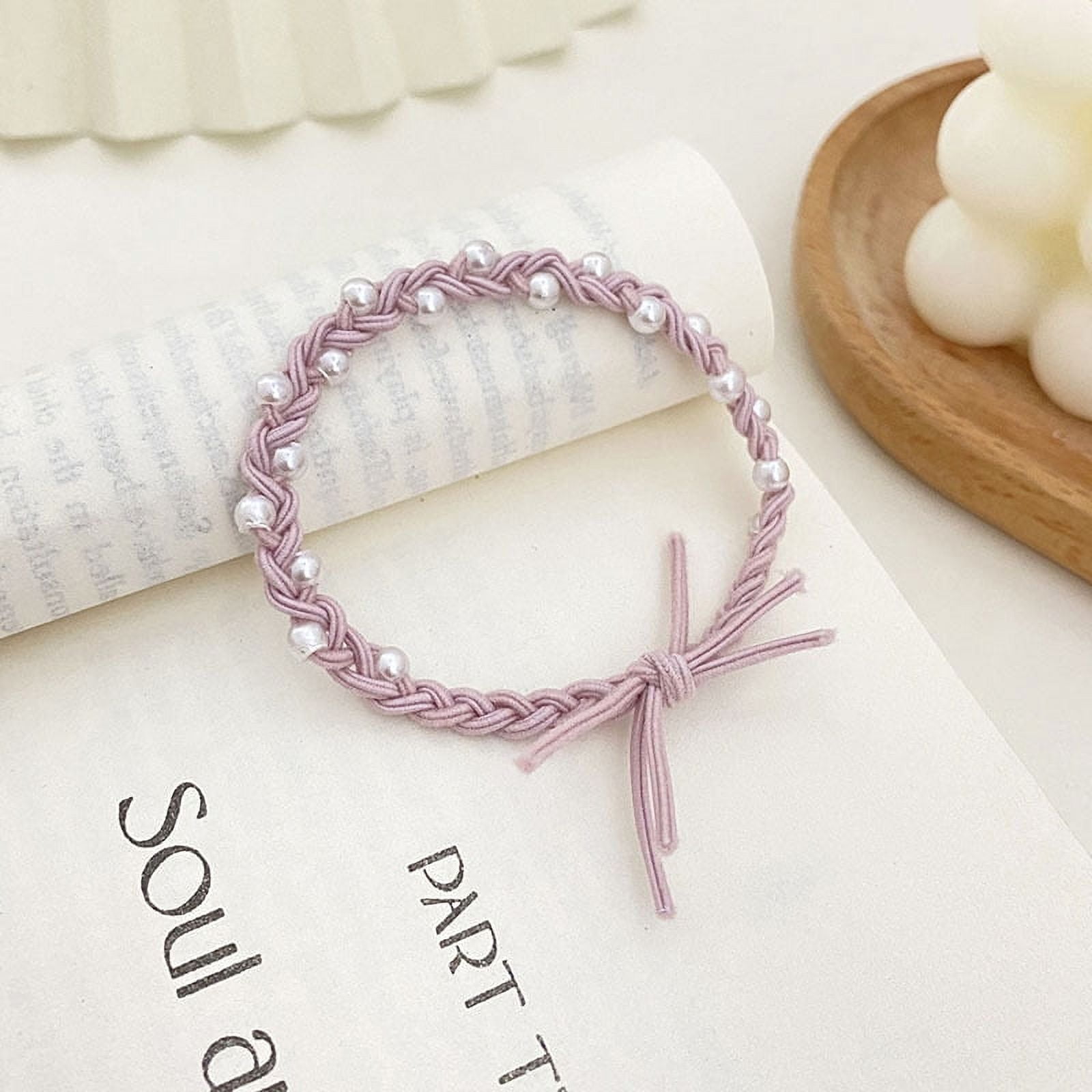 Rubber shop pearl bracelet