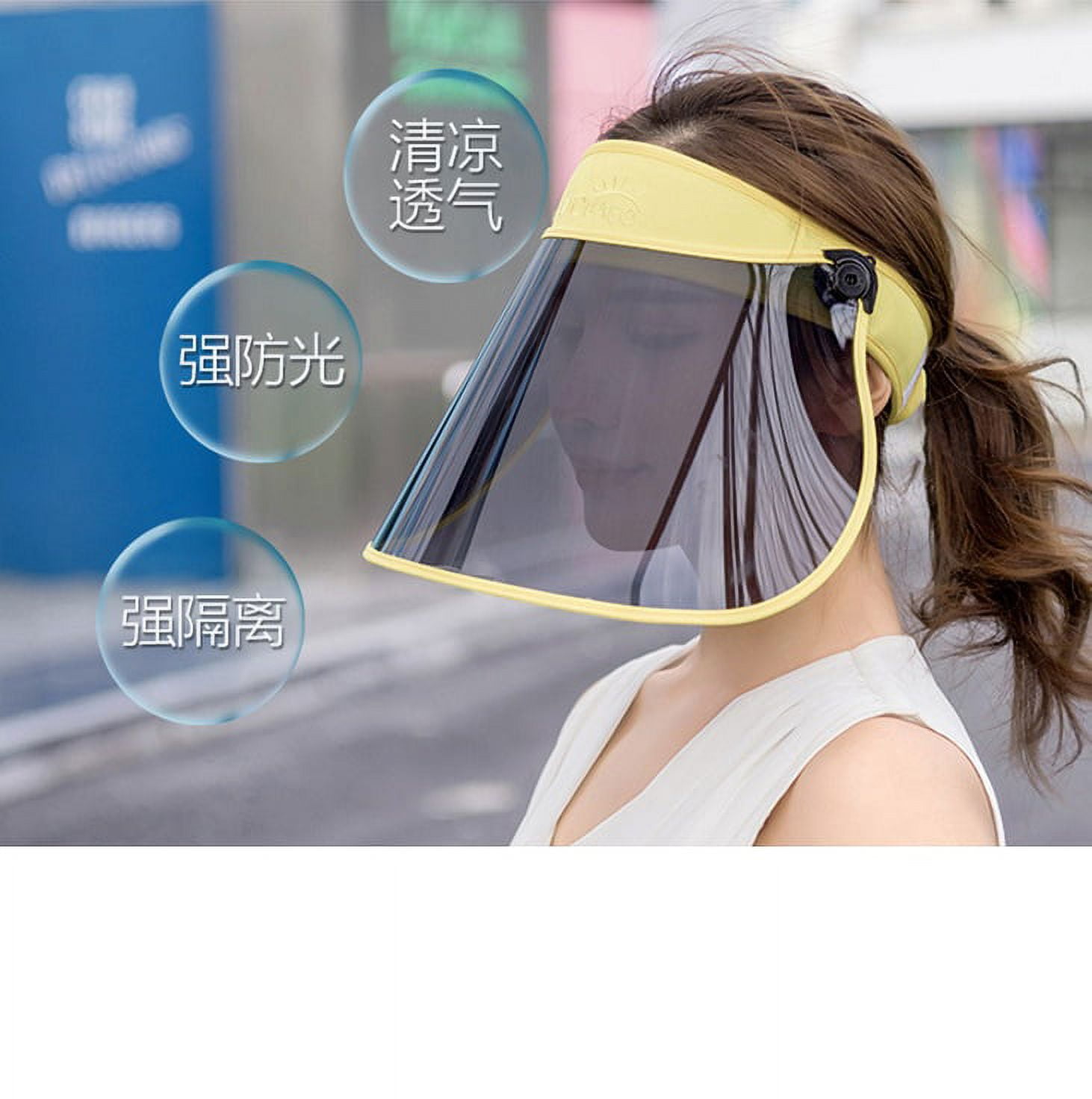 LSFYSZD Unisex Summer AntiUV Sun Hat SPF50+ Wide Brim Adjustable Visor