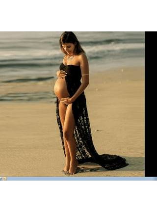 Maternidad Vestido de tirantes con cordón lateral bajo con fruncido  Cute  maternity dresses, Maternity dresses summer, Maternity fashion