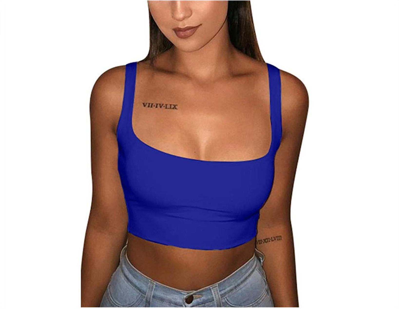 Mens Cropped Vest Round Neck Crop Top Solid Color Chest Muscle Showing Top  Sexy