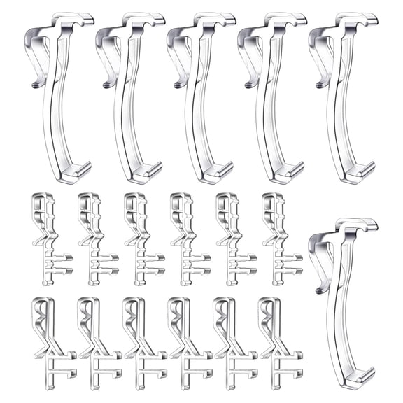 LSHYLF Blind Clips Plastic Retainer Clips Blind Window Clips Hidden Clips For Window Blinds Polyester Curtains Plastic(Clear*18,5.91*3.94in)