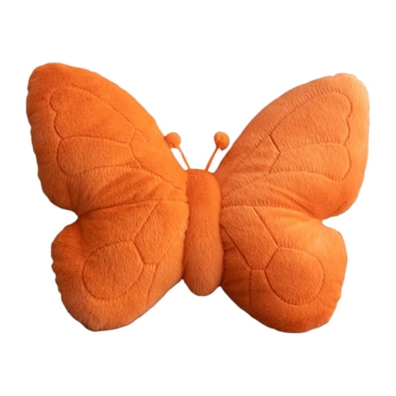 LSHYLF Butterfly Shaped Throw Pillow Decorative Home Decor Novelty Cute Animal Pillow For Work Room Balcony Dorm Sofa Polyester Cotton(orange,One Size)